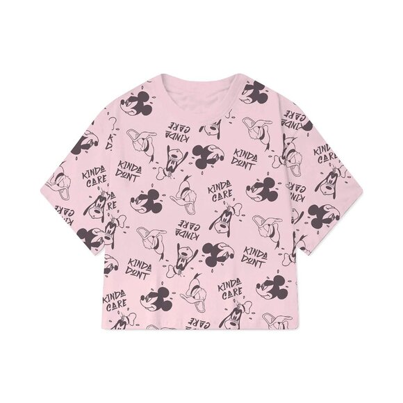 Disney Juniors Mickey and Friends Graphic TShirt Womens pink Size XL MSRP $24 - Picture 1 of 1